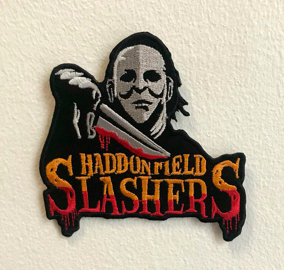 Haddonfield Slashers New Art Logo Iron on Sew on Embroidered Patch - Fun Patches