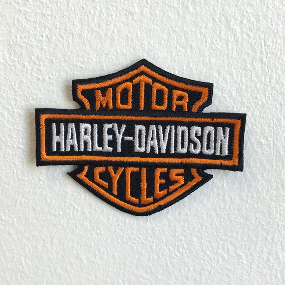 Harley Davidson Motorcycles Iron Sew on Embroidered Patch - Fun Patches