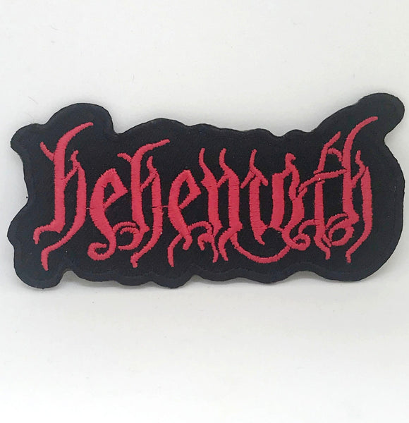 Behemoth Heavy Death Metal Logo Rock Band Iron on Sew on Embroidered Patch - Fun Patches
