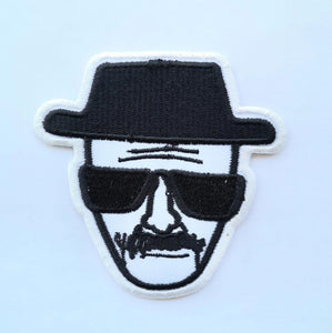 Heisenberg breaking bad face clothing jacket shirt badge Iron on Sew on Embroidered Patch