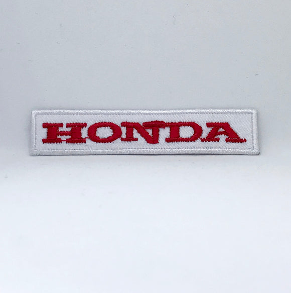 Motorcycle Honda Biker rally car sport mechanic racing Iron Sew On Embroidered Patch - Fun Patches