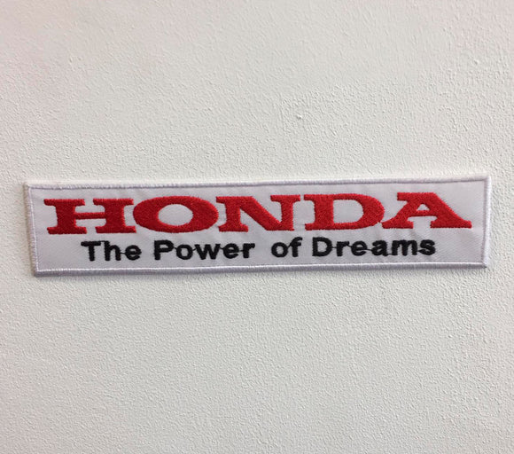 Honda The Power of Dreams Art Badge Iron or sew on Embroidered Patch - Fun Patches