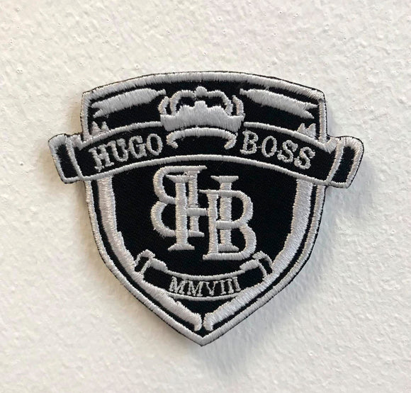 Hugo Boss Art Badge Clothes Iron on Sew on Embroidered Patch - Fun Patches