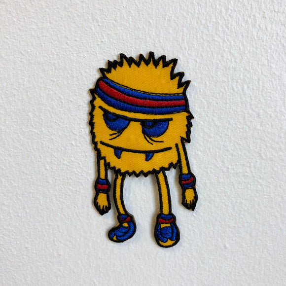 Cute Cartoon Pacman Sporty Iron Sew on Embroidered Patch - Fun Patches