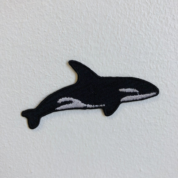 New Whale Fish Orca Iron on Sew on Embroidered Patch - Fun Patches