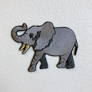 Cool Elephant Huge Animal Iron Sew on Embroidered Patch - Fun Patches