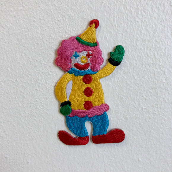 Cute Little Clown Joker Kids Iron Sew on Embroidered Patch - Fun Patches
