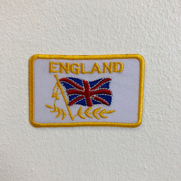 England Flag Union Jack Iron Sew on Embroidered Patch - Fun Patches