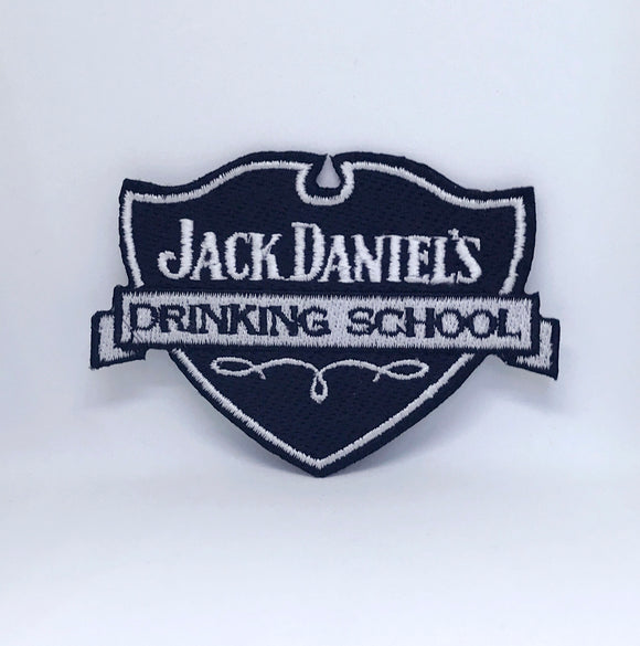 Jack Daniels Drinking School JD Iron Sew on Embroidered Patch - Fun Patches