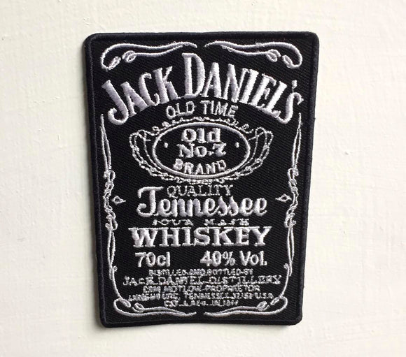 Jack Daniels Drink Art Badge Large Iron or sew on Embroidered Patch - Fun Patches