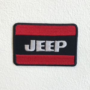 Jeep Automobile 4x4 Motorsports Biker badge Iron Sew on Embroidered Patch - Fun Patches