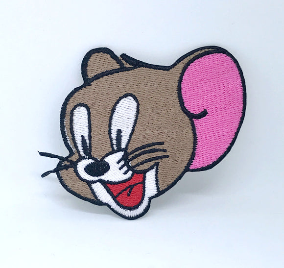 Tom and Jerry mouse cute rat iron on Sew on Embroidered Patch - Fun Patches