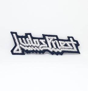 Judas Priest Black & White Goth Punk Rock Iron Sew On Embroidered Patch - Fun Patches