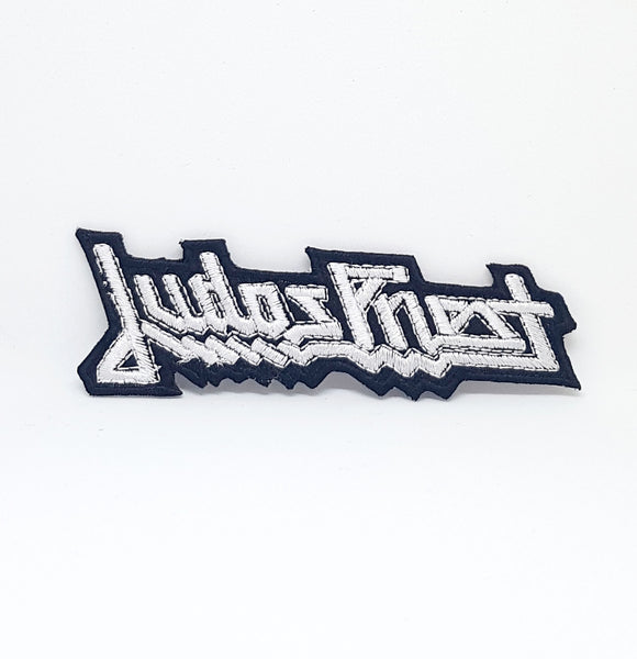 Judas Priest Black & White Goth Punk Rock Iron Sew On Embroidered Patch - Fun Patches