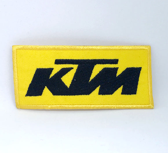 KTM Motorsports Biker logo iron on Sew on Embroidered Patch - Fun Patches