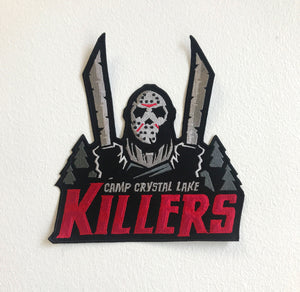 Camp Crystal Lake Killers Large Biker Jacket Back Iron/Sew On Embroidered Patch - Fun Patches