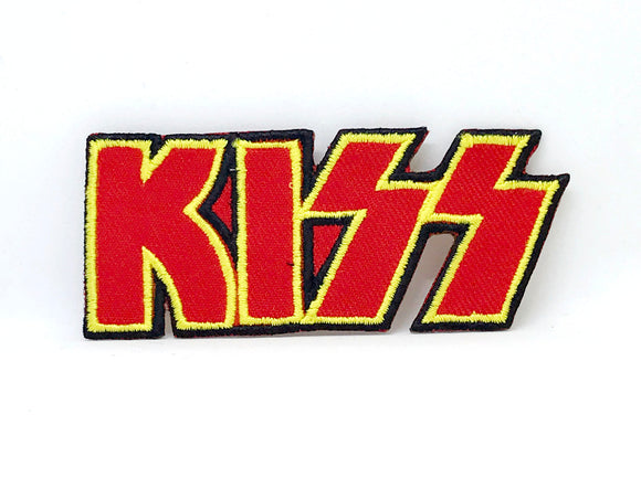 Kiss Rock Music Band Style 1 Logo red Iron Sew on Embroidered Patch - Fun Patches