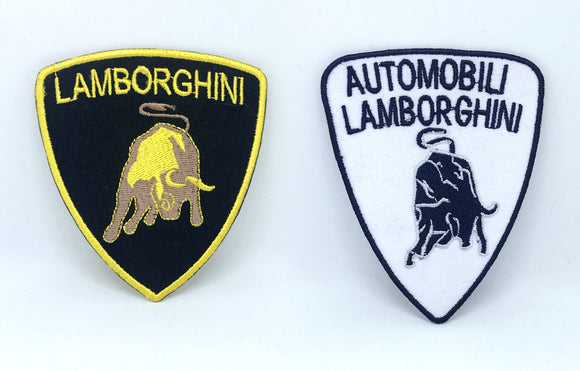 Lamborghini Automobile racing sportscar Iron on Sew on Embroidered Patch - Fun Patches