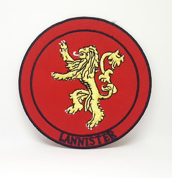 Game of Thrones Houses Collection Iron on Sew on Embroidered Patches - Lannister - Fun Patches