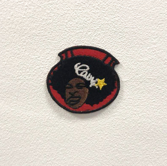 Afro Singer Star Art Badge Clothing Iron on Sew on Embroidered Patch appliqué