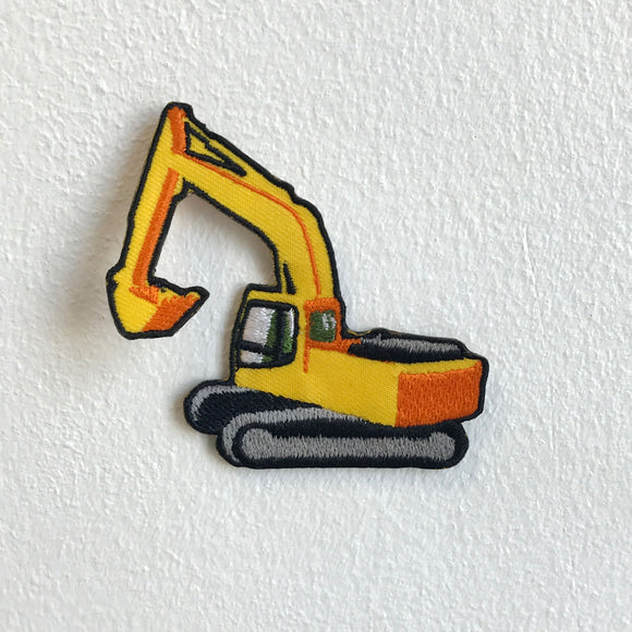 Construction Loader Machine Truck Iron Sew on Embroidered Patch - Fun Patches