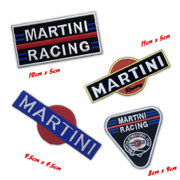 Martini Racing Biker Jacket badges collection Iron on Sew on Embroidered Patch