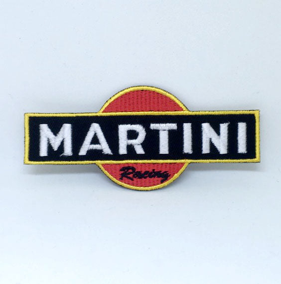 Martini Racing Sponsorship Iron on Sew on Embroidered Patch - Fun Patches