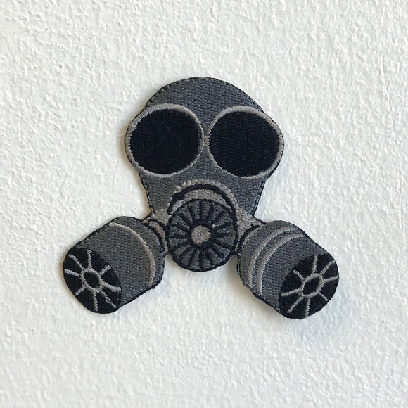 Gas Mask Military Badge logo Iron Sew on Embroidered Patch - Fun Patches