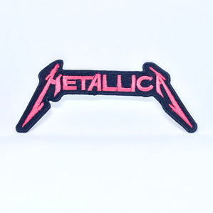 Metallica American Heavy Metal Band Iron on Sew on Embroidered Patch - Red - Fun Patches