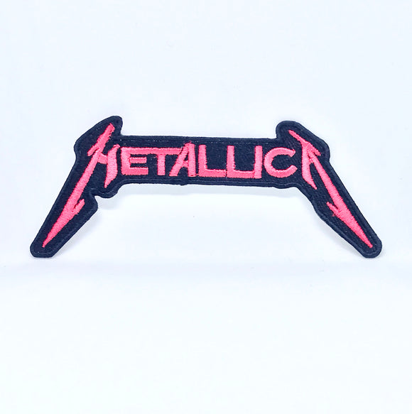 Metallica American Heavy Metal Band Iron on Sew on Embroidered Patch - Red - Fun Patches