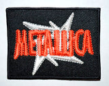 Metallica Red & White Iron on/Sew on Embroidered Patch - Fun Patches