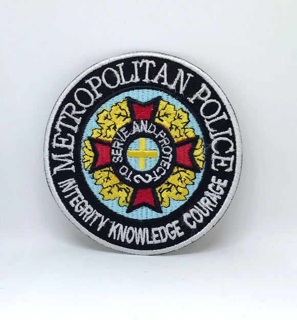 New Metropolitan Police Badge Iron Sew on Embroidered Patch - Fun Patches