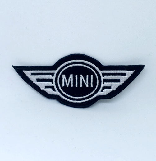 Mini Cooper wing logo motorsport car Iron on Sew on Embroidered Patch - Fun Patches