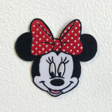 Mini Mouse Face cute Iron Sew on Embroidered Patch - Fun Patches
