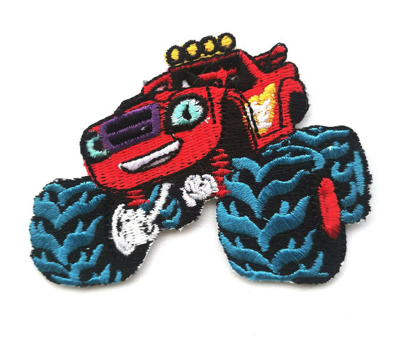 Monster Truck Vehicle badge clothing jacket Iron on Sew on Embroidered Patch