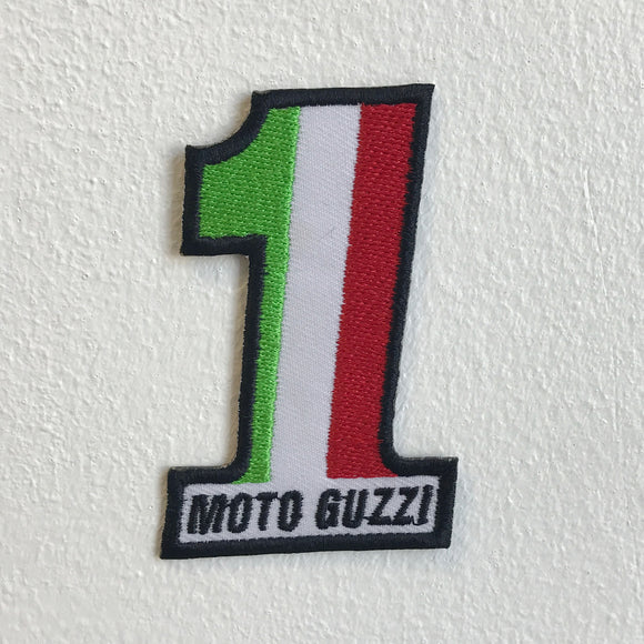 Italian Motorcycle Flag Moto Guzzi 1 Iron Sew on Embroidered Patch - Fun Patches