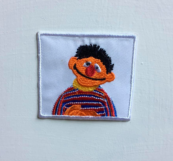 Sesame street Ernie Art Badge Iron or sew on Embroidered Patch - Fun Patches