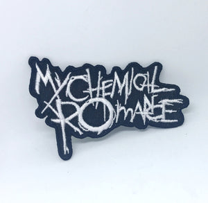 My Chemical Romance Gerard Way Punk Rock Music Iron on Sew on Embroidered Patch - White - Fun Patches