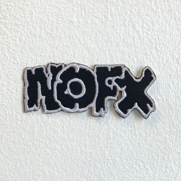 NOFX Rock Band Music Black Iron Sew on Embroidered Patch - Fun Patches