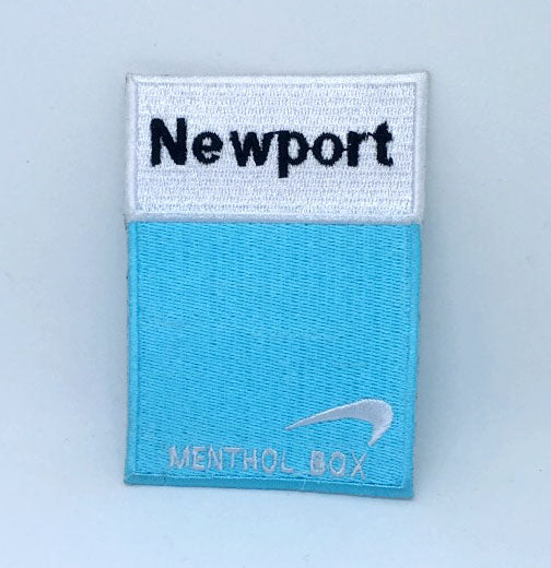 Newport cigarettes menthol box Iron on Sew on Embroidered Patch - Fun Patches