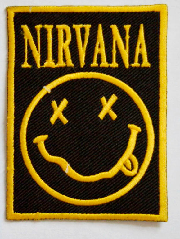 Nirvana Rock music Band Iron or Sew On Embroidered Patch - Fun Patches