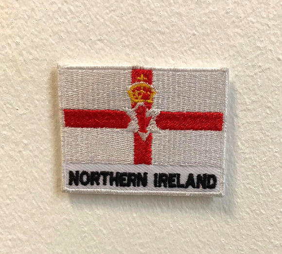 Northern Ireland Flag Iron on Sew on Embroidered Patch - Fun Patches