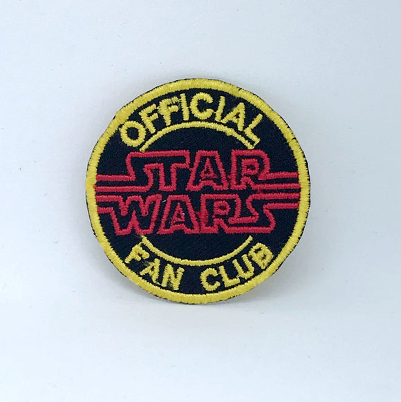 Star Wars Official Fan Club Badge Iron on Sew on Embroidered Patch - Fun Patches