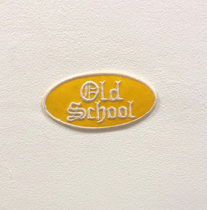 Old School Yellow Art Badge Clothes Iron on Sew on Embroidered Patch appliqué