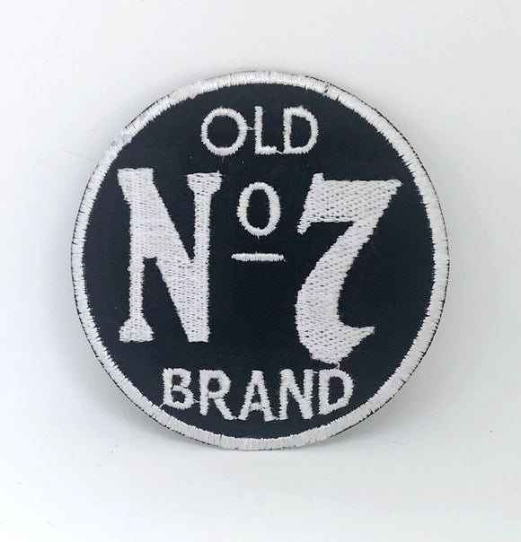 Jack Daniel's Old No 7 Large Circle Iron on Sew on Embroidered patch - Fun Patches