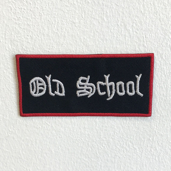 Old School Music Hip Hop Badge Iron Sew on Embroidered Patch - Fun Patches