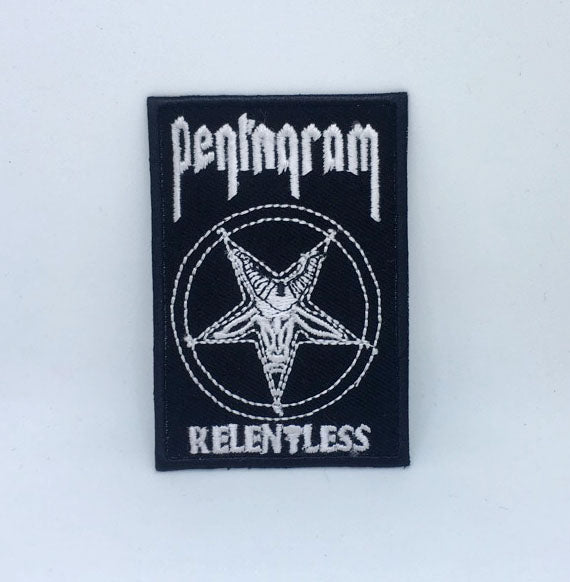 Virginia doom Pentagram album relentless Iron Sew on Embroidered Patch