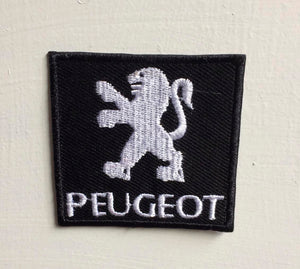 Peugeot car Racing Sport Art Badge Iron on Sew on Embroidered Patch - Fun Patches