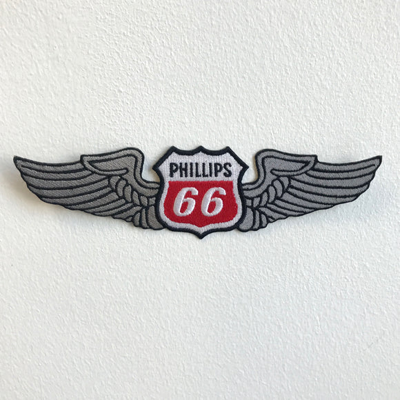 Philips 66 wings energy Badge logo Iron Sew on Embroidered Patch - Fun Patches