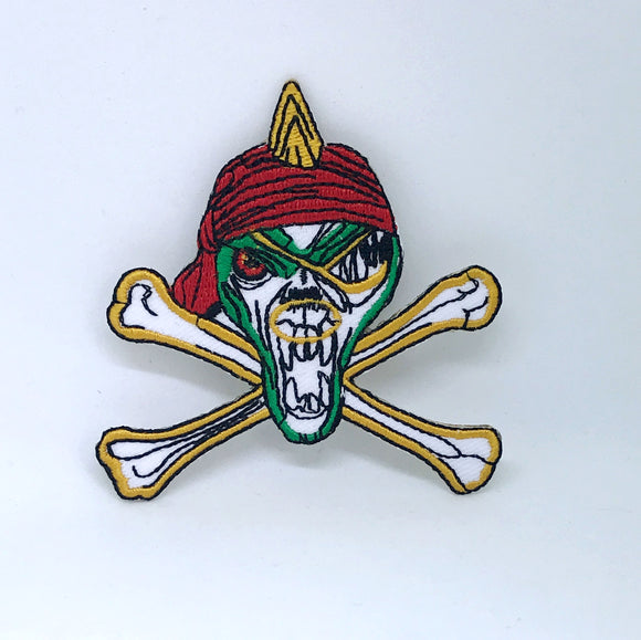 Pirate Skull and Cross bone Iron on Sew on Embroidered Patch - Fun Patches
